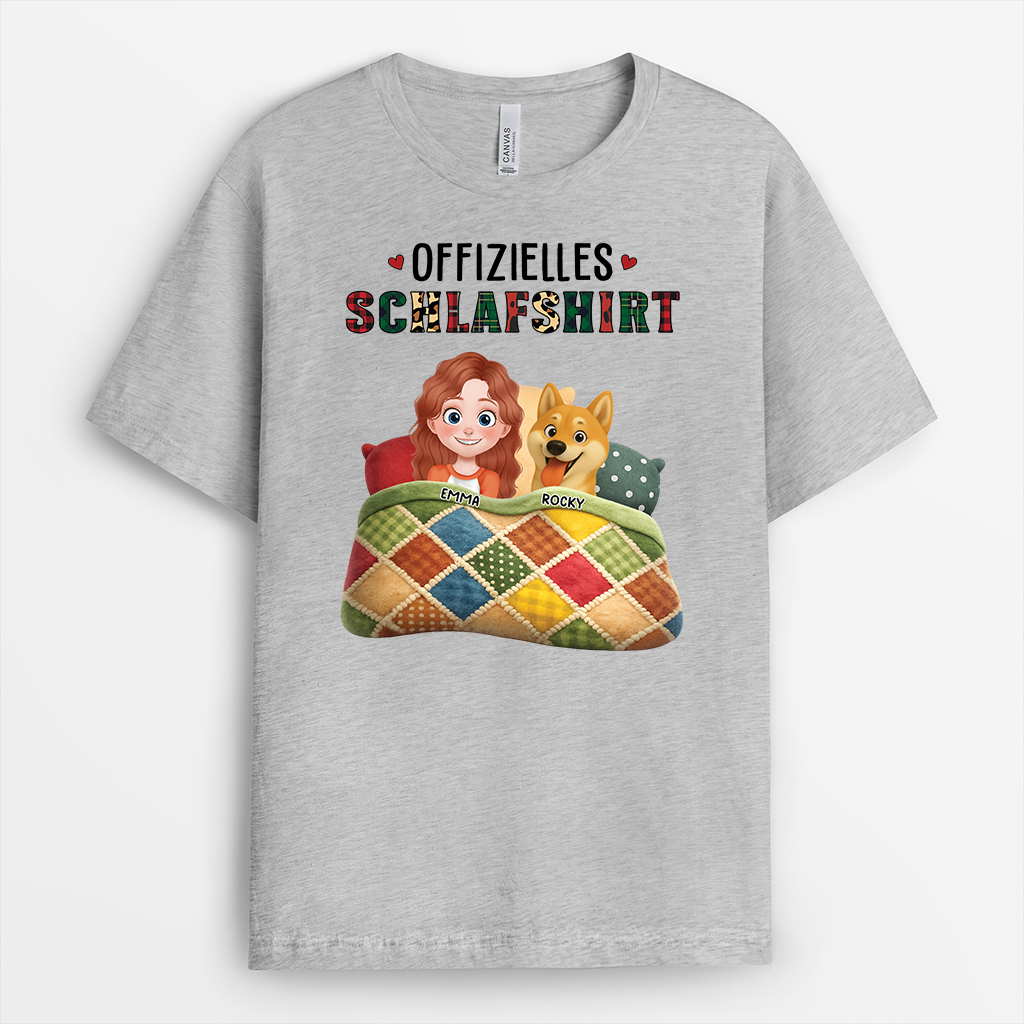 9171AGE2 3d druck effekt offizielles schlafshirt hund personalisiertes hunde geschenk  t shirt 9171a8h5c
