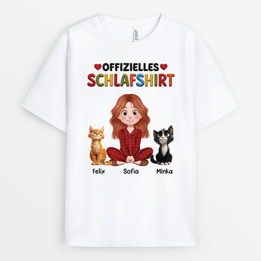 9191AGE1 offizielles schlafshirt katze personalisierte geschenke katze  t shirt cartoon 9191a3d5d
