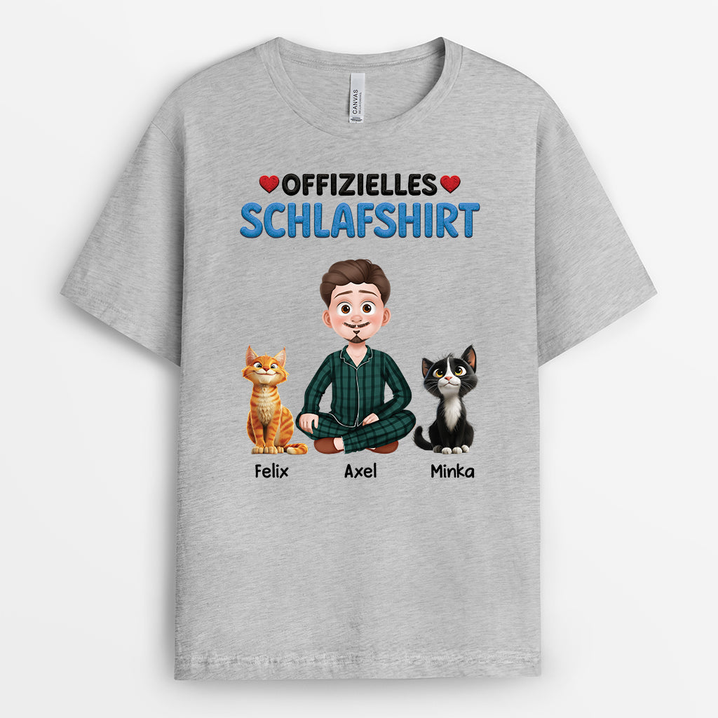 9191AGE2 offizielles schlafshirt katze personalisierte geschenke katze  t shirt cartoon 9191a3d5d