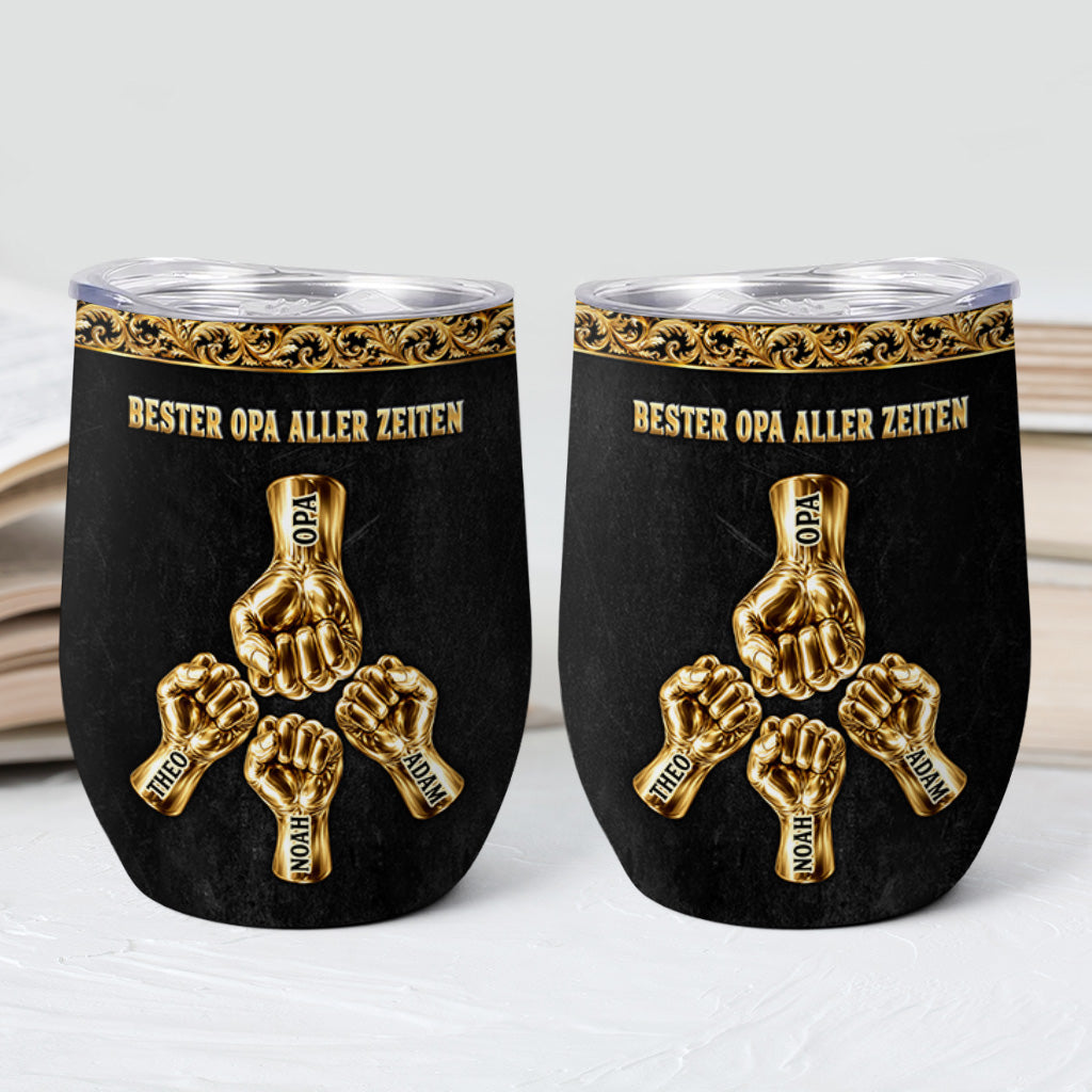 9204TGE2 3d optik bester papa aller zeiten personalisierter thermobecher 355 ml papa opa gold 9204tnqmb