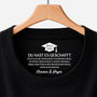 9214AGE1 du hast es geschafft personalisierte geschenke abschluss  schwarzes t shirt nackenlabel drucken frauen manner 9214aa6dna