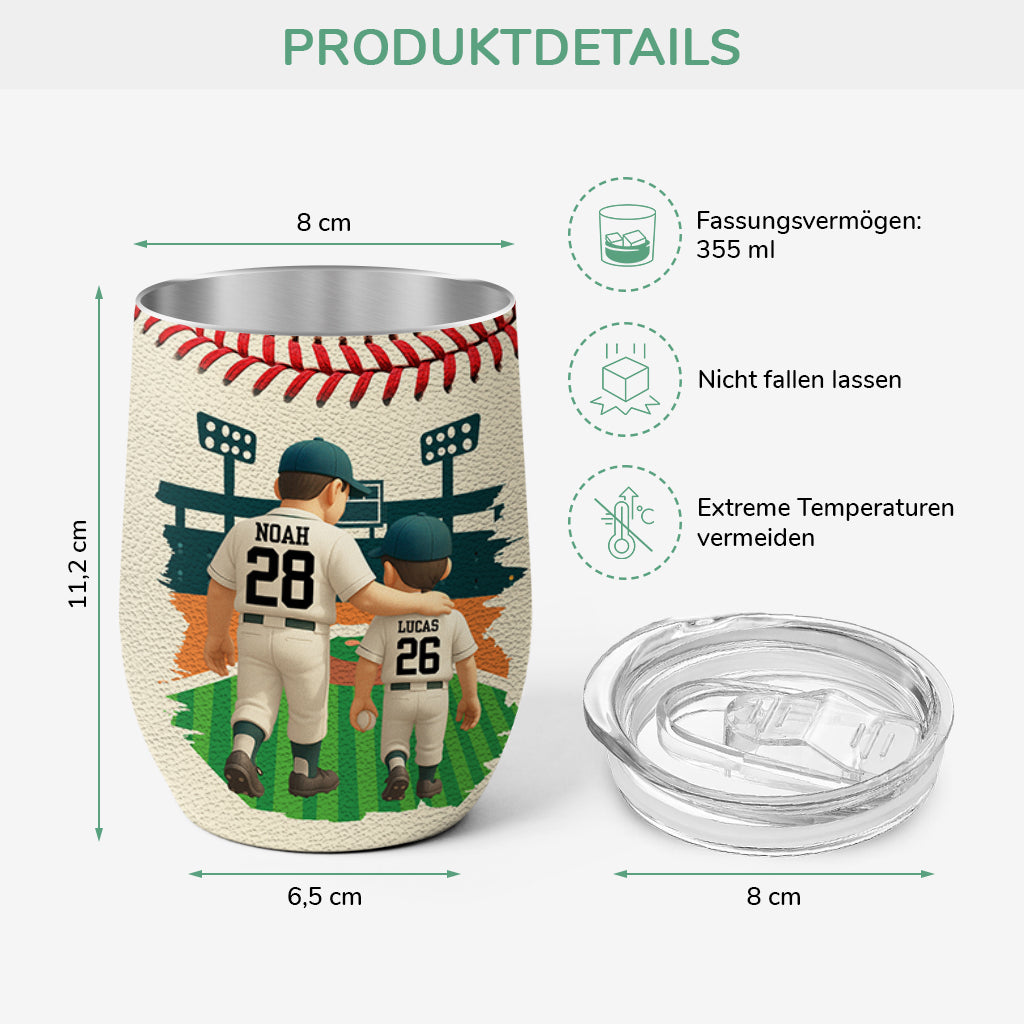 9230TGE3 3d druck effekt mein bester fang papa vatertag personalisiertes geschenk  thermobecher 355 ml papa opa baseball 9230tndbb