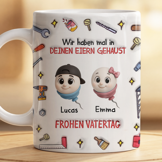 9233MGE2 3d druck effekt muttertag vatertag lustig personalisiertes geschenk  mama papa tasse 9233m8faa