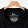 9255AGE1 fur immer mein bruder ewig mein held personalisiertes geschenk  schwarzes t shirt nackenlabel drucken bruder schwester 9255aacfpb