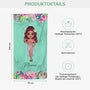 9280BGE3 frau am strand bikini personalisierte geschenke fur frauen  strandtuch tropical 9280bndna