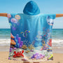 9285AGE2 kind cartoon personalisierte geschenke kinder  strandponcho 9285ab8dkk