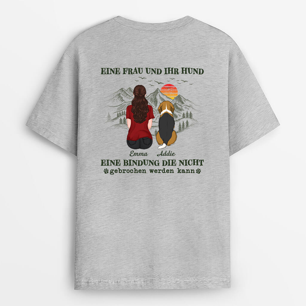 Ein Mädchen/Junge Und Ihr Hund/Sein Hund T-shirt - Personalisiertes Geschenk | T-shirt für Hundeliebhaber