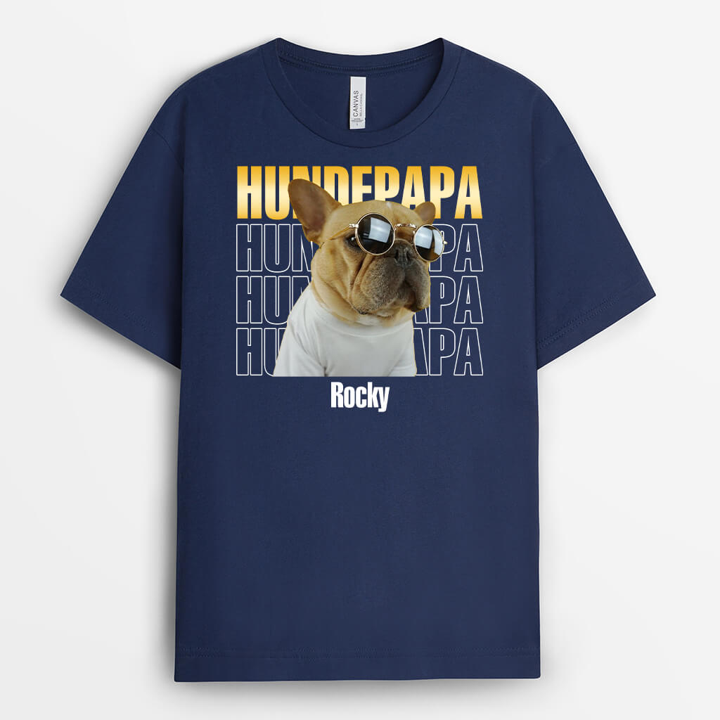 Hundepapa, Hundemama - Personalisiertes Geschenk | T-shirt für Hundeliebhaber