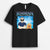 Hundepapa Mit Donner Muster - Personalisiertes Geschenk | T-shirt für Hundeliebhaber