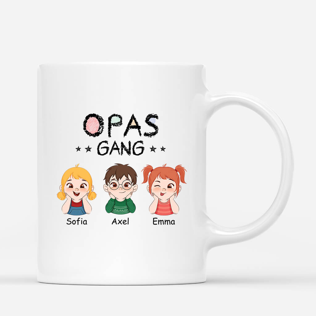 Papas Bande - Personalisiertes Geschenk | Tasse für Papas