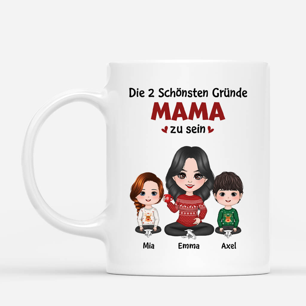 Schönste Gründe Mama Zu Sein - Personalisierte Geschenke | Tasse für Mama/Oma