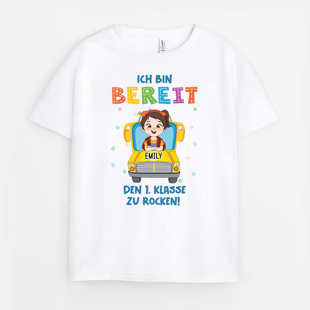 Ich Bin Bereit Den Kindergarten Zu Rocken - Personalisiertes Geschenk | T-Shirt für Kinder/Jugendliche