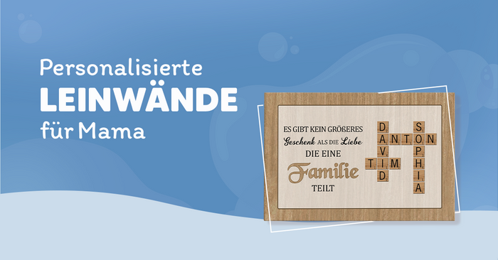 Geschenke Mall Personalisierte LEINWANDE fur Mama