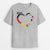 Flagge in Form von Herz - Personalisiertes Geschenk | T-shirt für Mamas