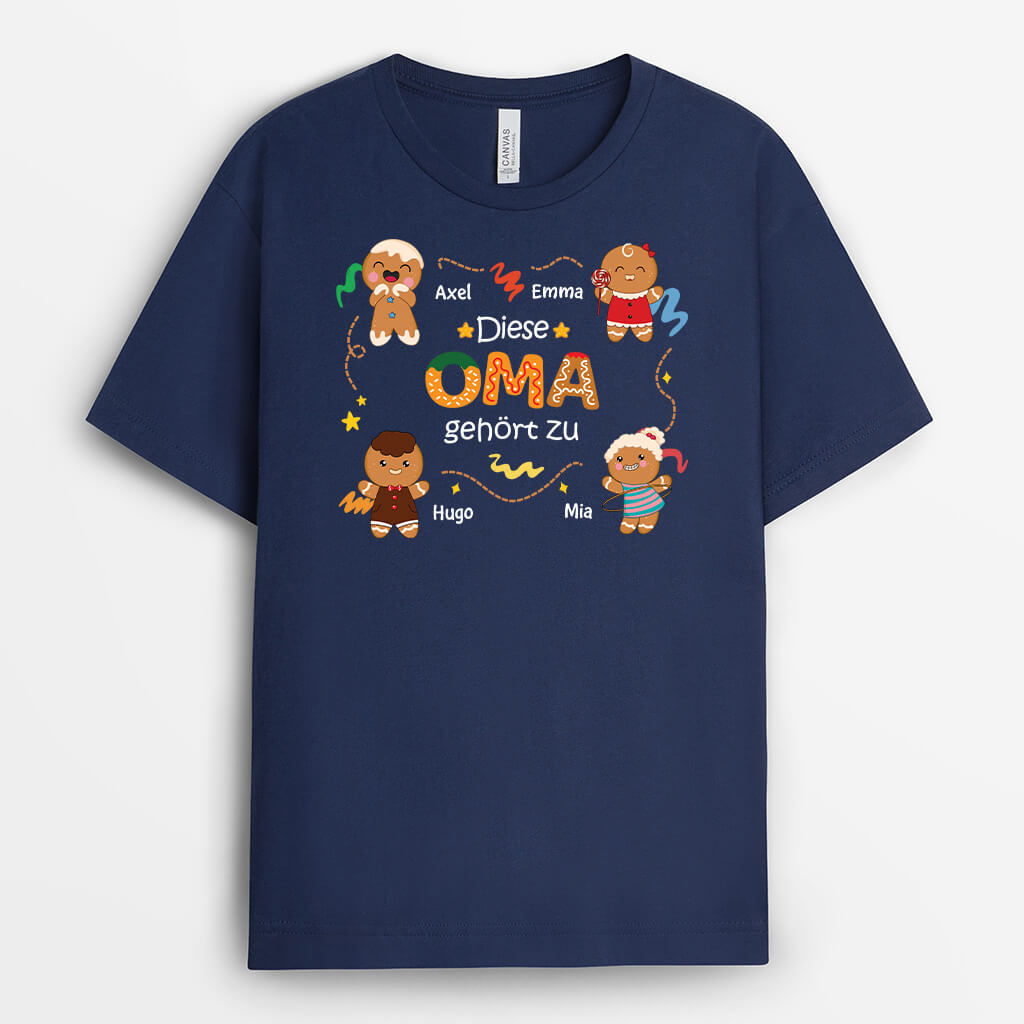 Diese Oma Gehört Zu Kinder Als Kekse - Personalisiertes Geschenk | T-shirt für Omas