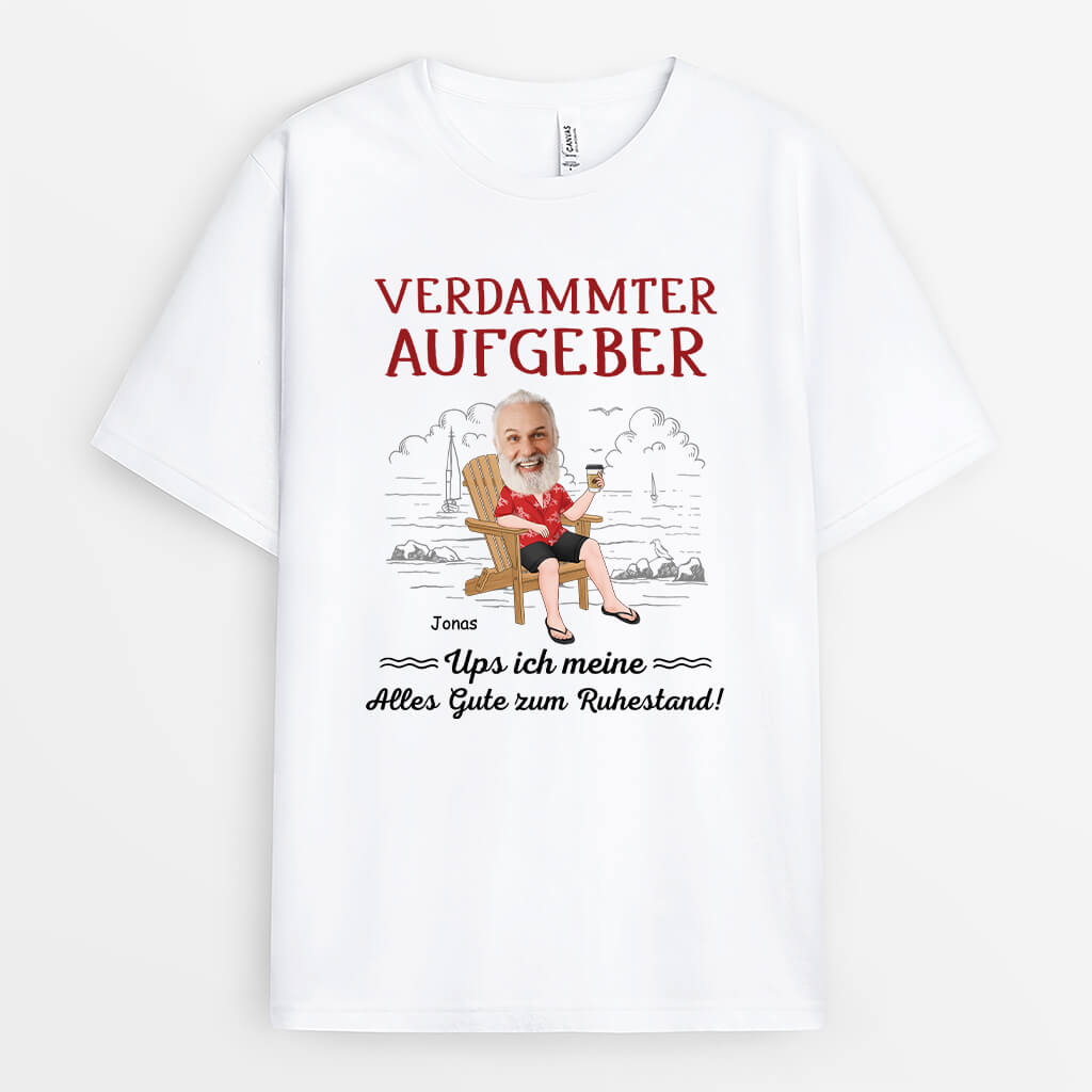 Alles Gute Zum Ruhestand - Personalisiertes Geschenk | T-Shirt für Männer