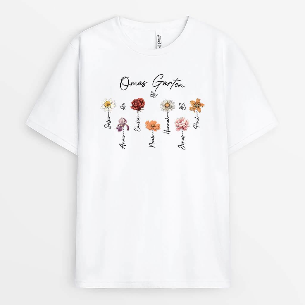 Omas/Mamas Garten - Personalisiertes Geschenk | T-shirt für Frauen