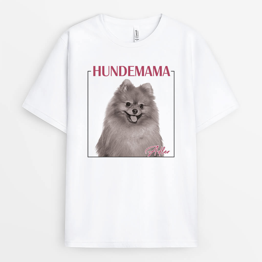 Hundemama - Personalisiertes Geschenk | T-Shirt mit Fotos für Hundeliebhaber