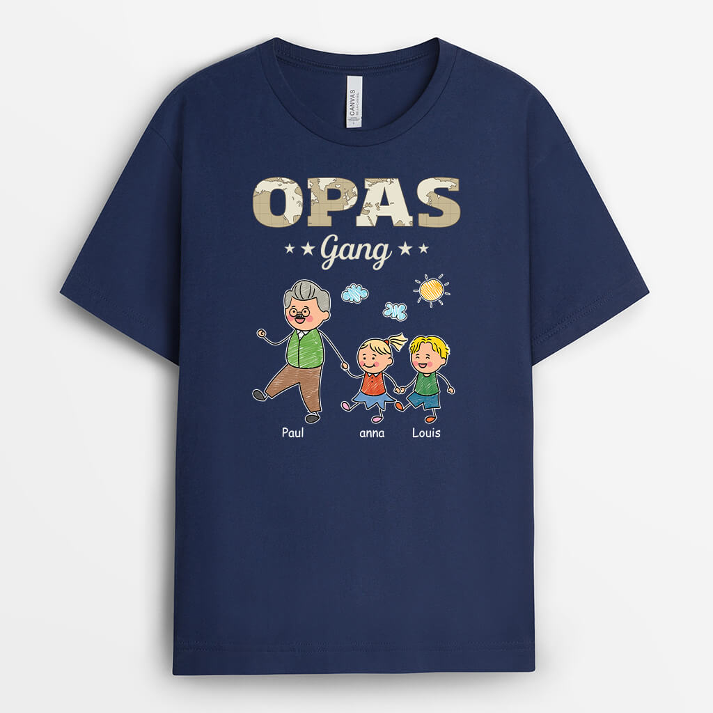 Opas/Papas Bande - Personalisiertes Geschenk | T-Shirt für Männer