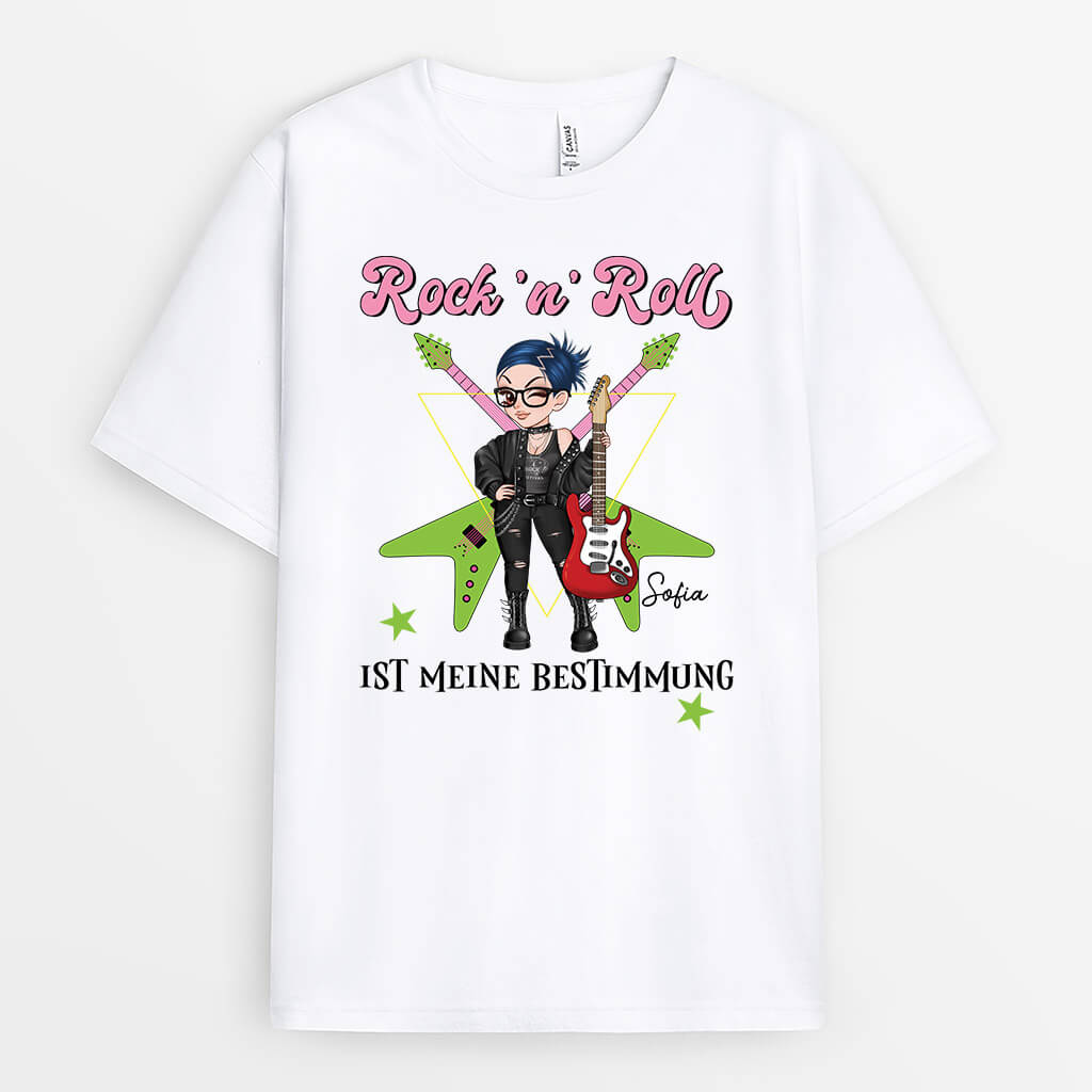 Rock 'n' Roll Ist Meine Bestimmung - Personalisiertes Geschenk | T-Shirt für Frauen