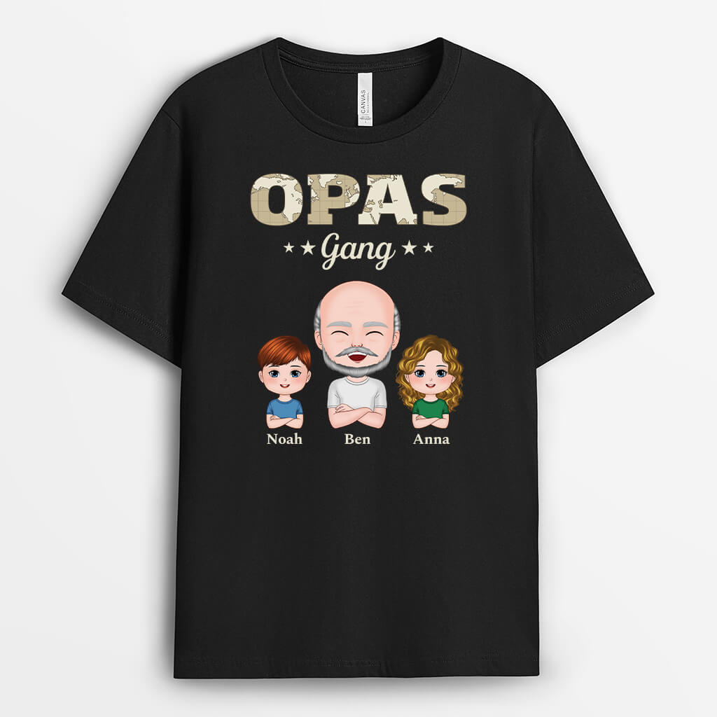 Opas/Papas Bande - Personalisiertes Geschenk | T-Shirt für Männer