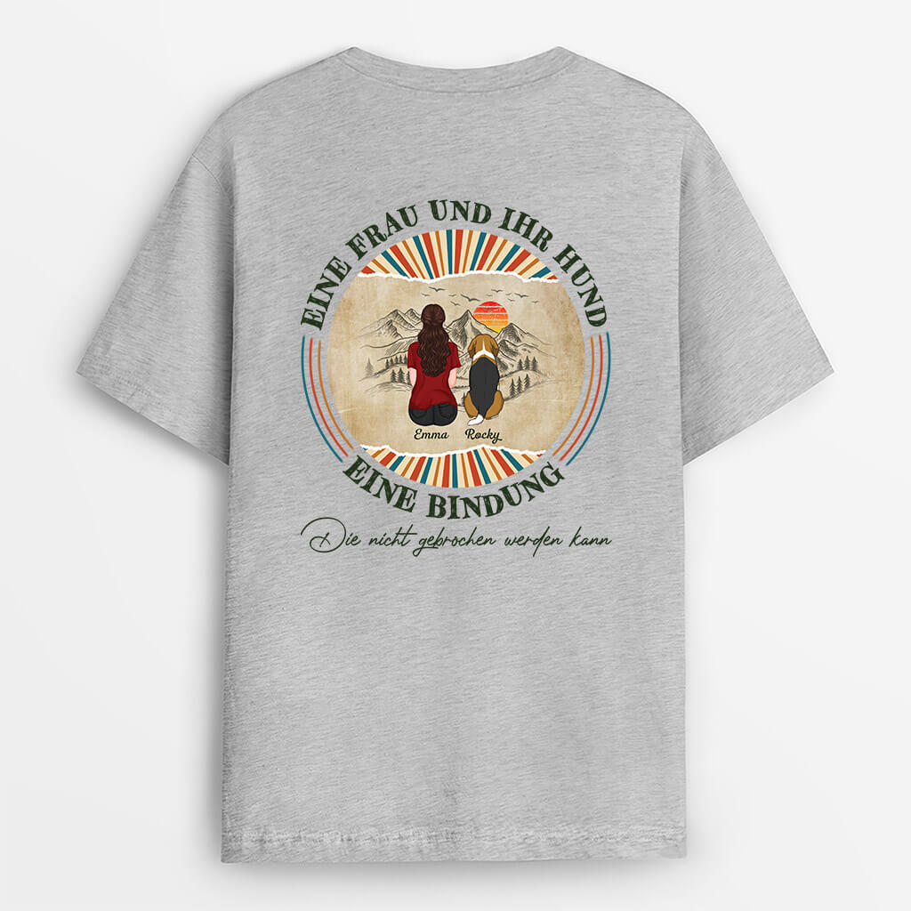 Ein Mädchen/Ein Junge und Ihr Hund/Sein Hund - Personalisiertes Geschenk | T-shirt für Hundeliebhaber