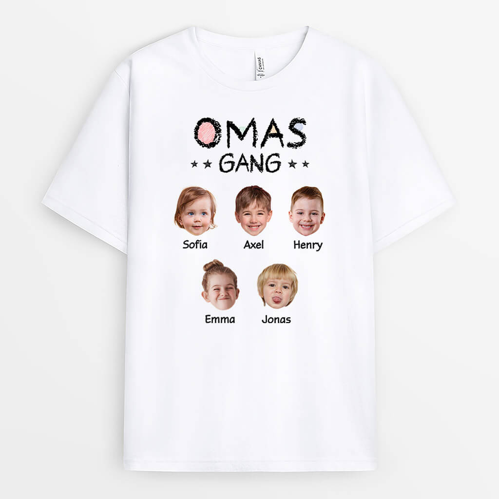 Omas/Mamas Bande - Personalisiertes Geschenk | T-Shirt mit Gesicht für Damen