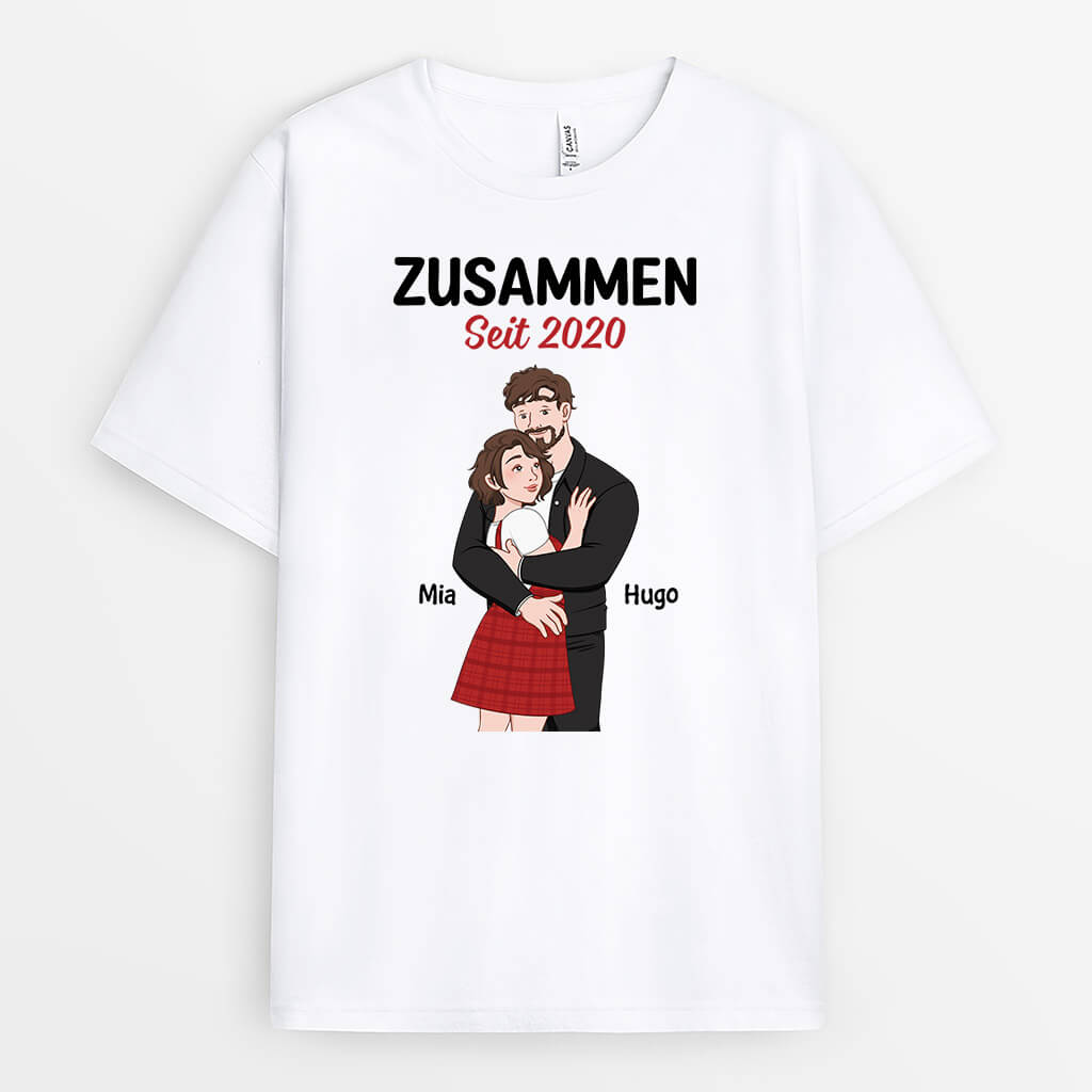 Zusammen Seit - Personalisiertes Geschenk | T-Shirt für Paare