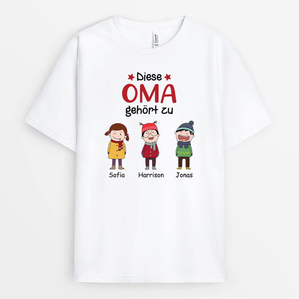 Diese Oma Gehört Zu - Personalisiertes Geschenk | T-Shirt für Omas