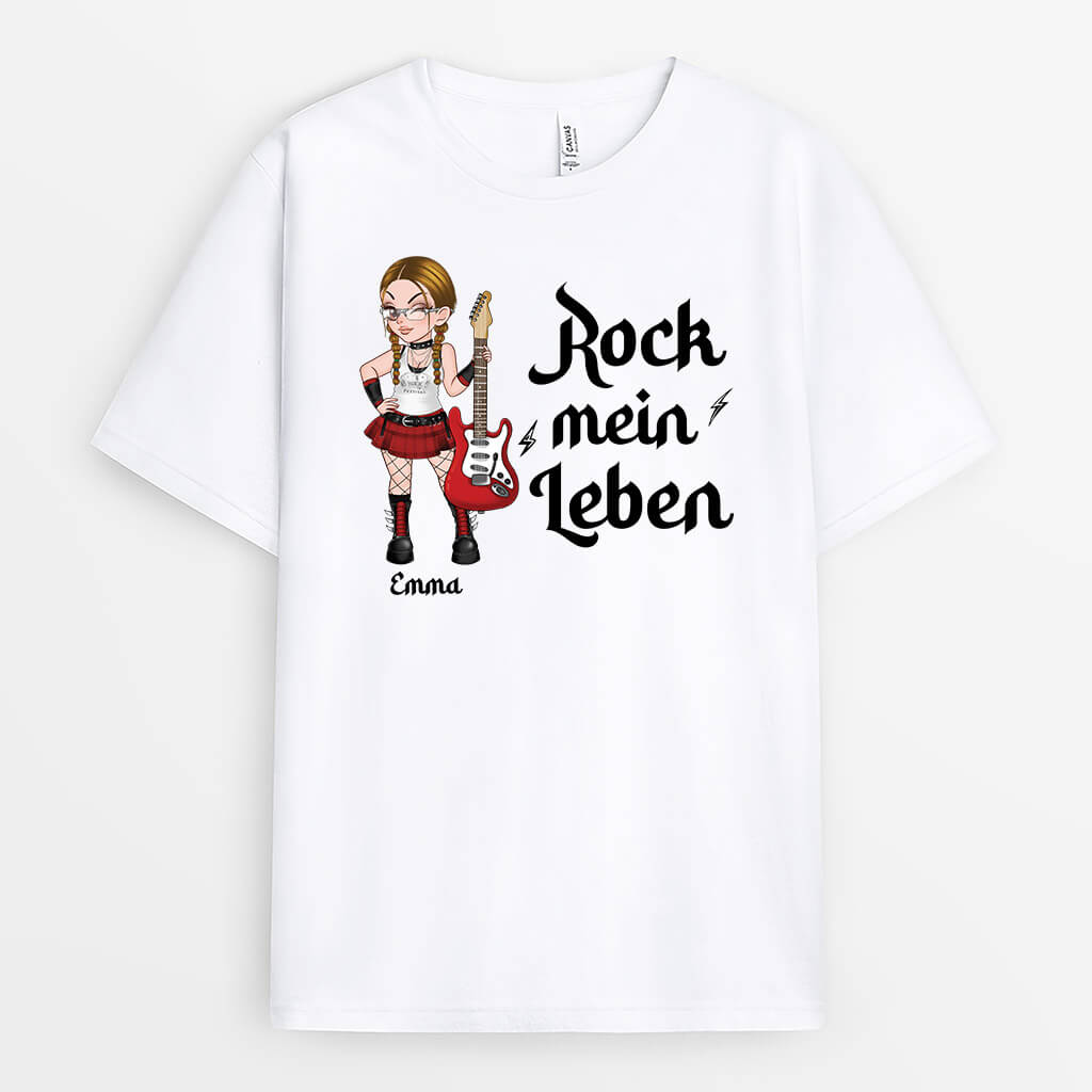 Rock Mein Leben - Personalisiertes Geschenk | T-Shirt für Mädchen