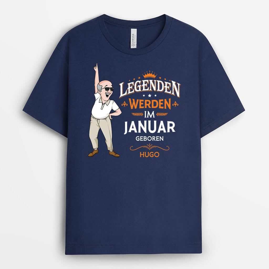 Legenden Werden Im ... Geboren - Personalisiertes Geschenk | T-shirt für Männer