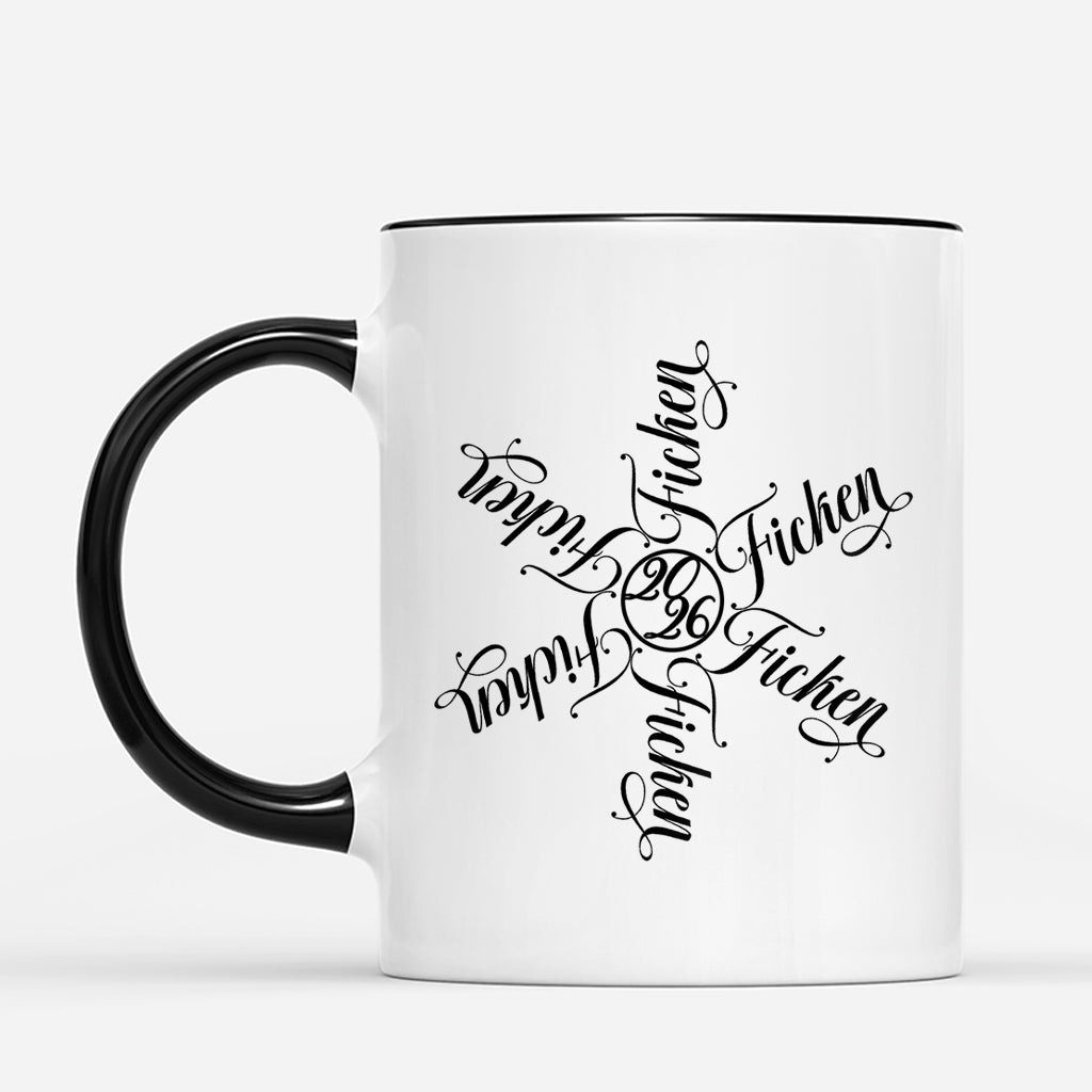 Schneeflocke Lustig Witzig Ab 18 - Personalisierte Tasse