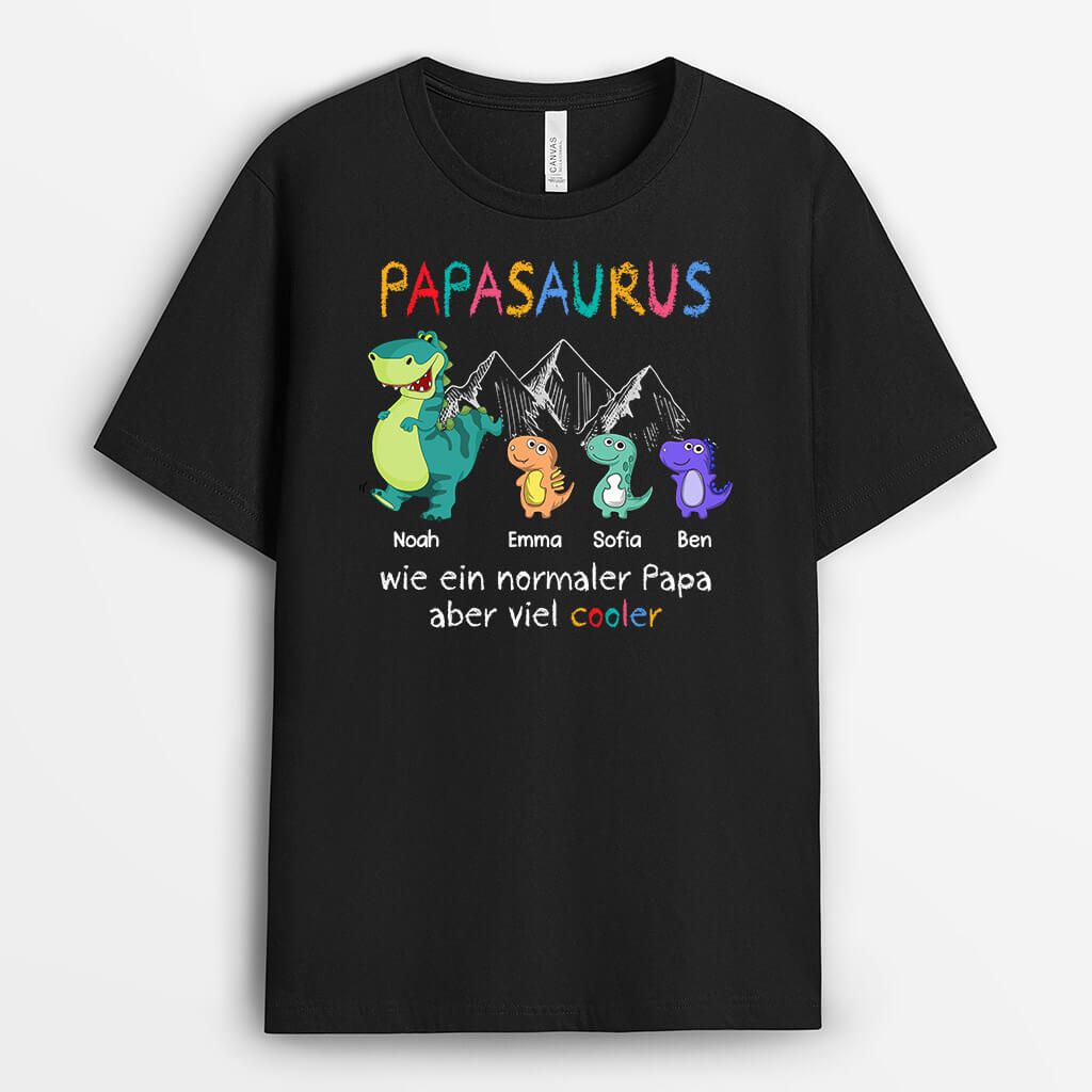 Papasaurus Opasaurus - Personalisiertes Geschenk | T-shirt für Papas/Opas