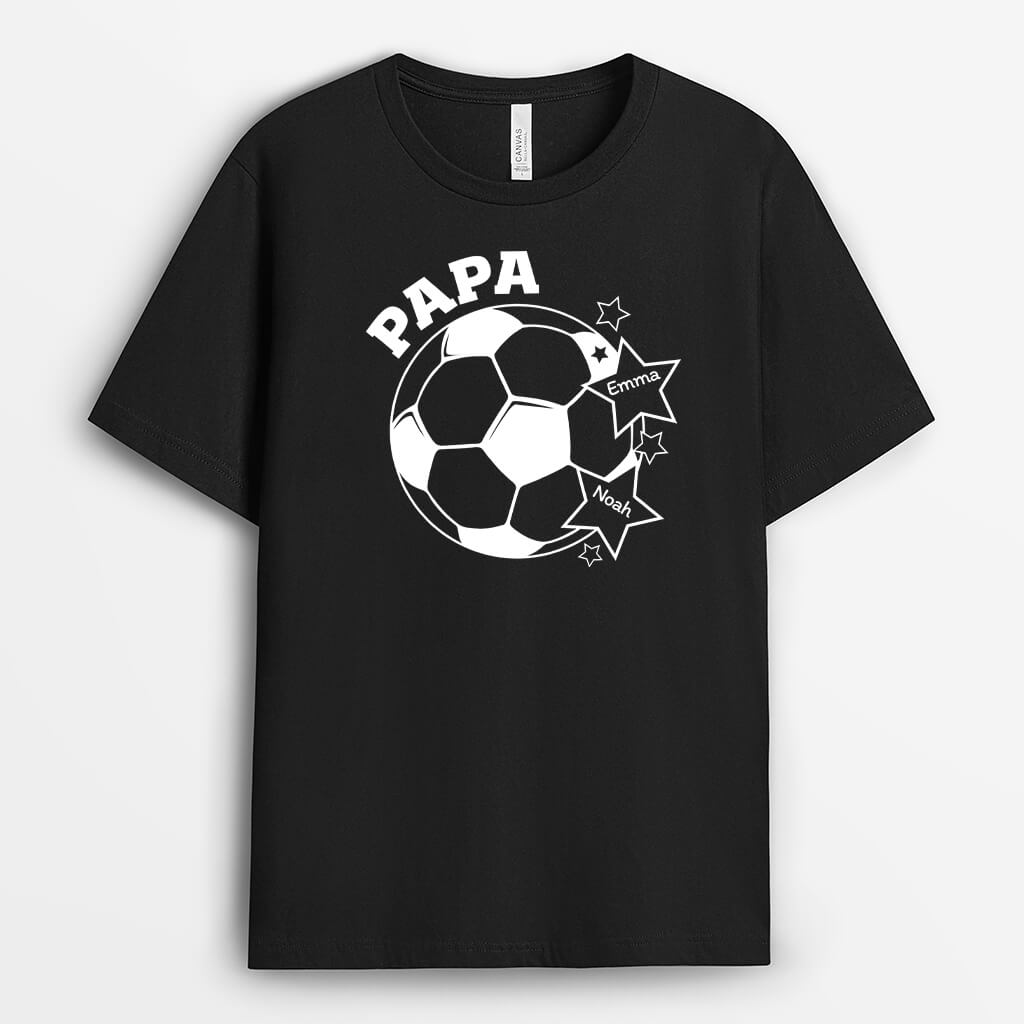 Papa Fußball - Personalisiertes Geschenk | T-Shirt für Papas