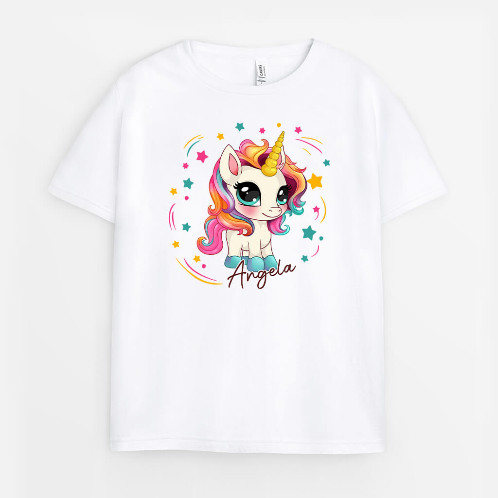 Einhorn - Personalisiertes Geschenk | T-Shirt für Kinder