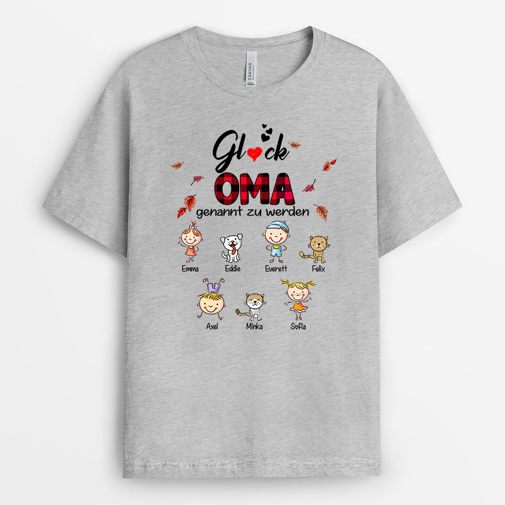 0002A010AGE2 personalisierte geschenke T Shirt kind oma mama haustier