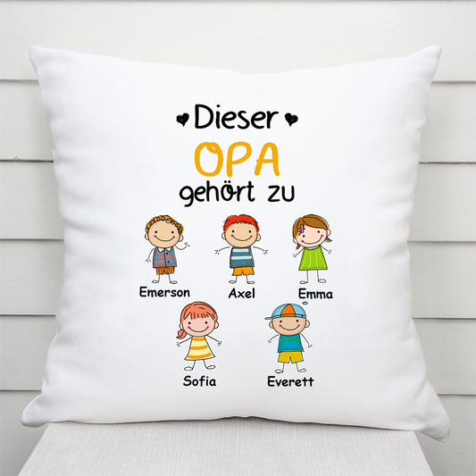 0014P040BGE3 personalisierte aufmerksamkeiten Kissen kinder opa papa