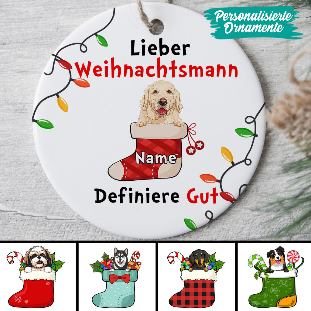 0015O010CGE3 personalisierte aufmerksamkeiten Ornament hunde hundeliebhaber