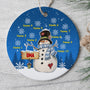 0021O040AGE1 personalisierte geschenke Ornament schneemann oma mama