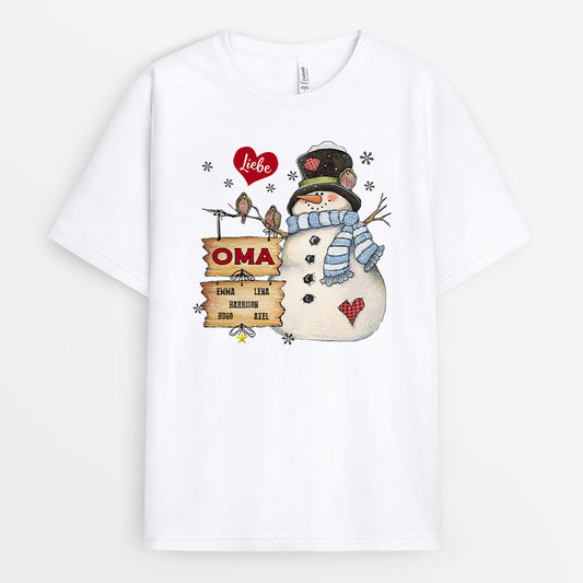 0023APP1GE2 personalisierte geschenke T Shirt weihnachten oma mama