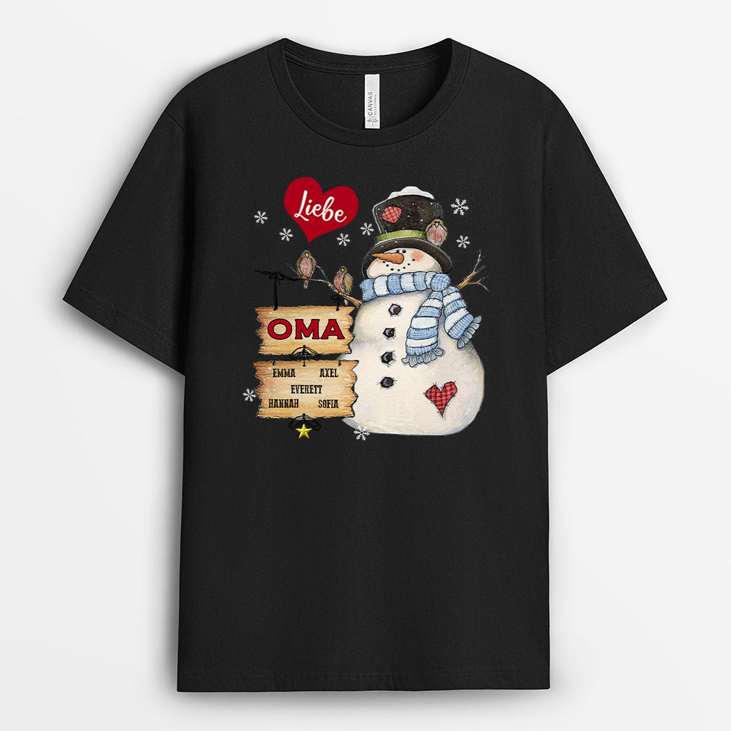 Liebe # Oma - Personalisierte Geschenke | T-Shirt für Oma/Mama