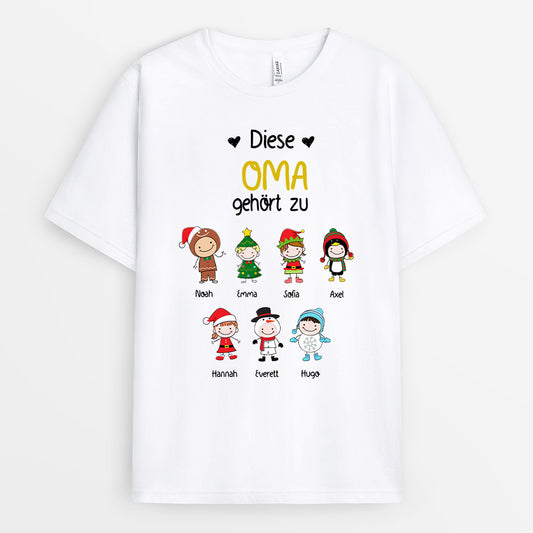 0026A010AGE1 personalisierte geschenke T Shirt kinder oma mama