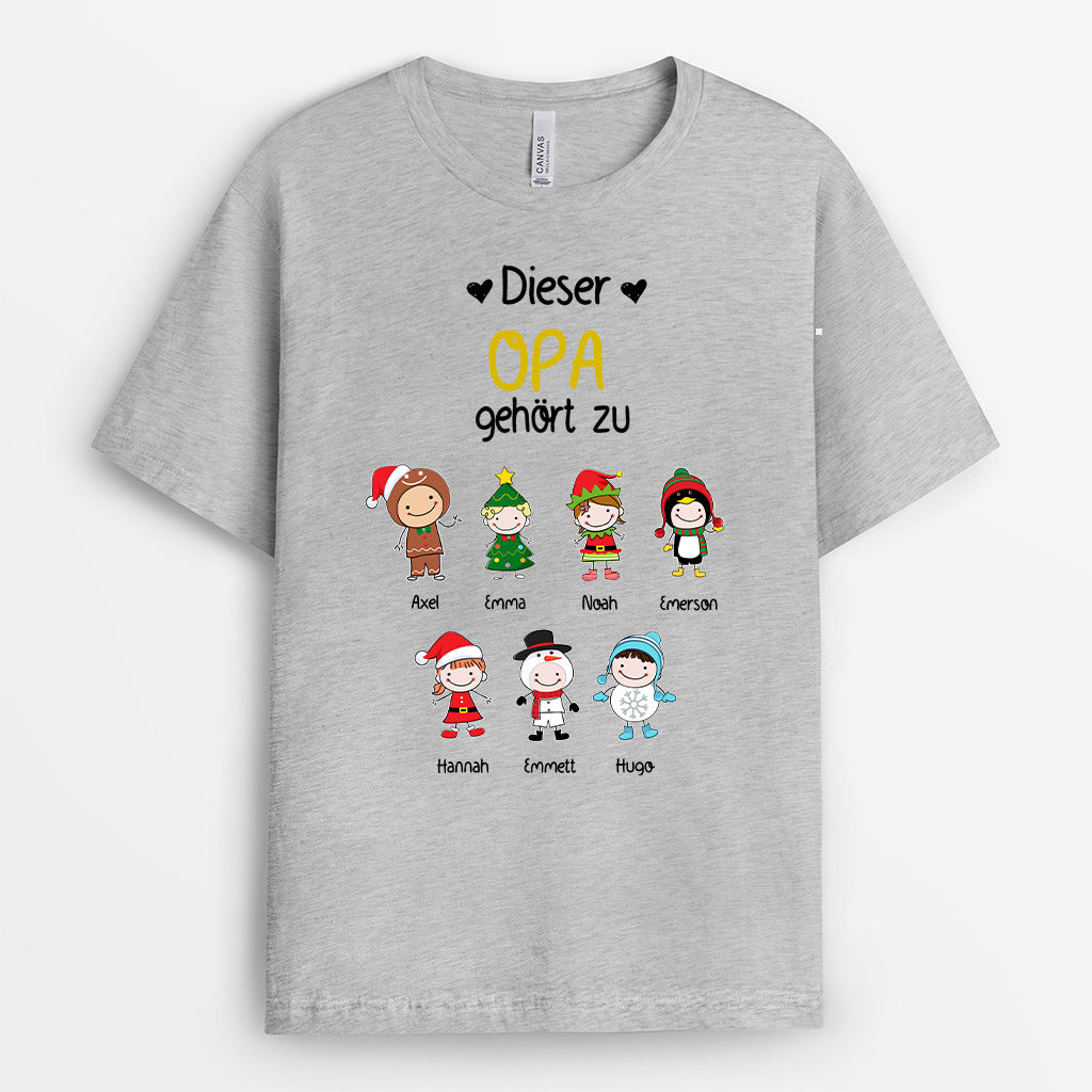 0026A010BGE2 personalisierte geschenke T Shirt kinder opa papa