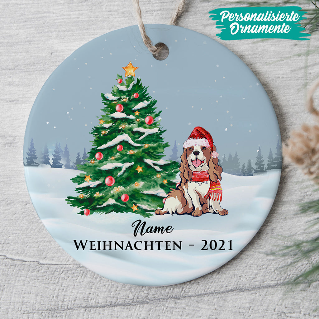 0029O010CGE3 individuelle aufmerksamkeiten Ornament hunde hundeliebhaber weihnachten