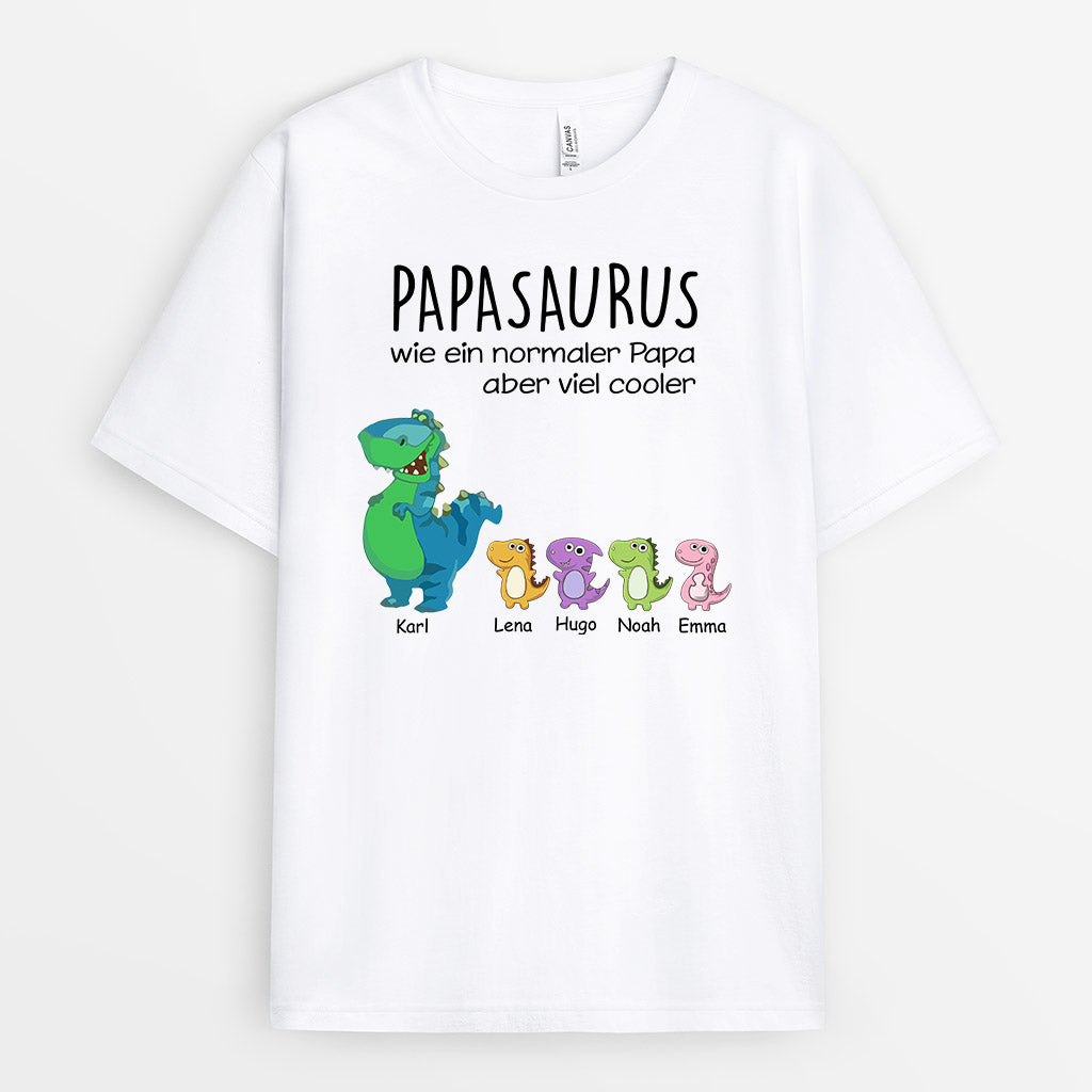 0030A010BGE2 personalisierte geschenke T Shirt dinosaurier opa papa