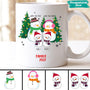 0038MGE3 individuelle aufmerksamkeiten Tasse schneemann familie