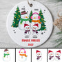 0038ORNGE3 individuelle aufmerksamkeiten Ornament schneemann familie
