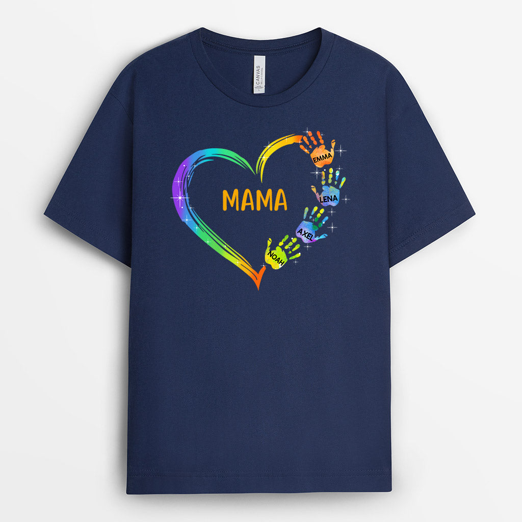 Omas Herz - Personalisierte Geschenke | T-Shirt für Oma/Mama - Dietollemode