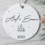 0045O010GGE1 personalisierte geschenke Ornament paar paar weihnachten
