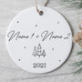 0045O010GGE2 individuelle aufmerksamkeiten Ornament paar paar weihnachten